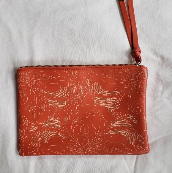 Perforated faux leather Clutch/ Pouch, Accessorize - Picture 1 of 3